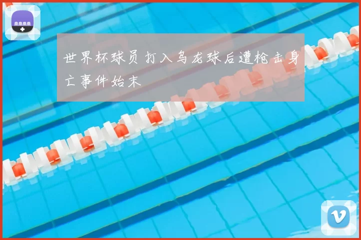 世界杯球员打入乌龙球后遭枪击身亡事件始末